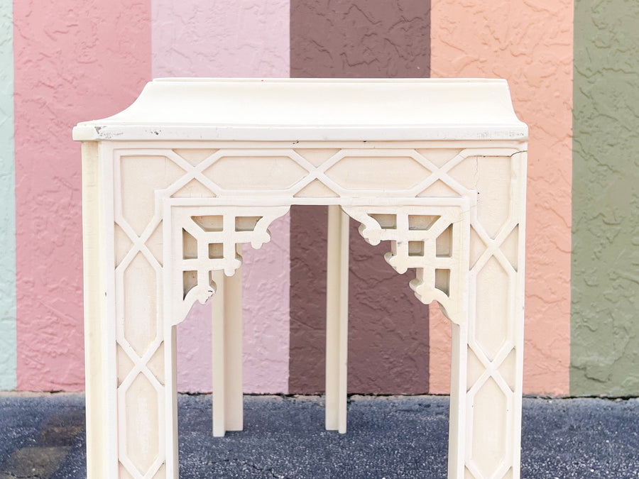 Hollywood Regency Fretwork Console