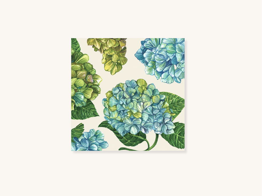 Hydrangea Cocktail Napkins