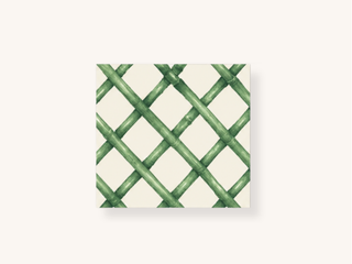 Green Lattice Cocktail Napkins