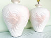 Pair of Large Plaster Cockatoo Lamps