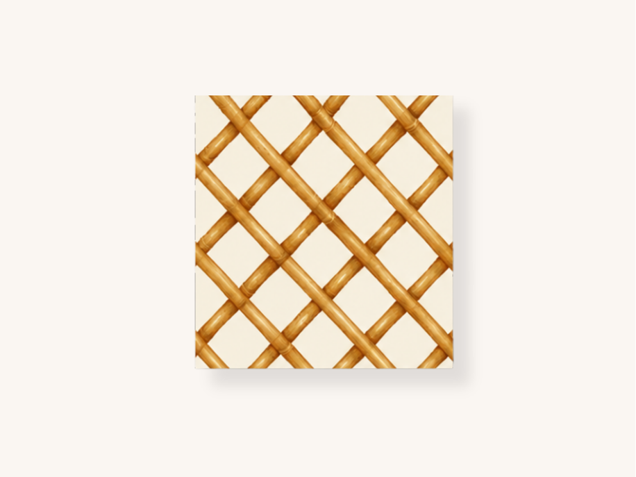Bamboo Lattice Cocktail Napkins