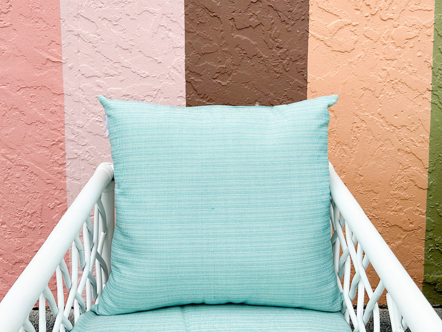 Pair of Palm Beach Style Rattan Lounge Chairs