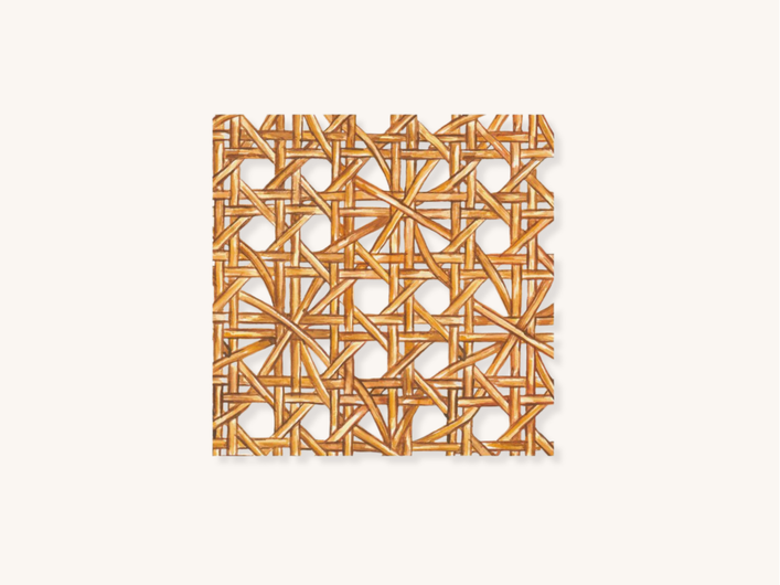 Rattan Weave Cocktail Napkins