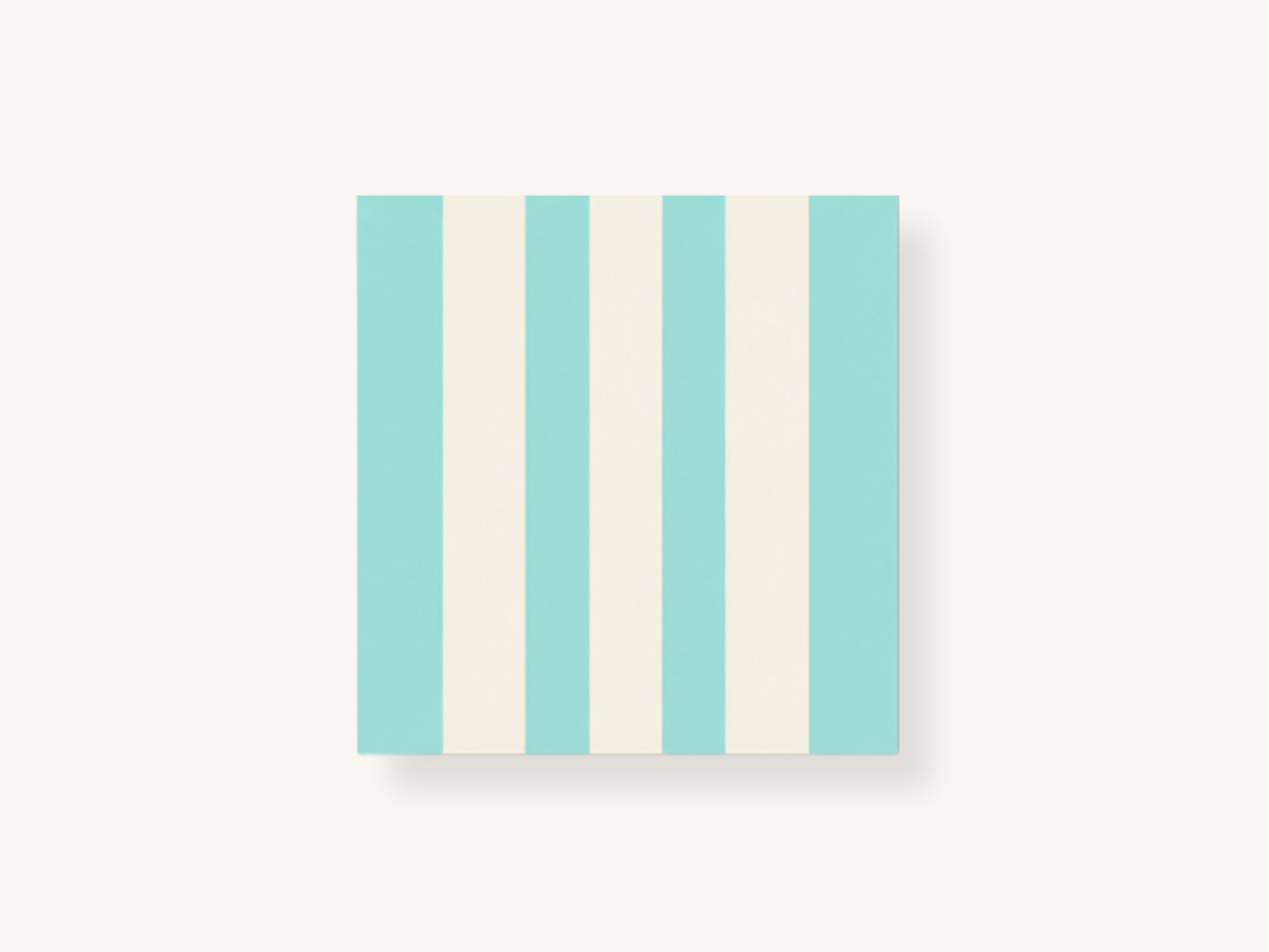 Seafoam Classic Stripe Cocktail Napkins