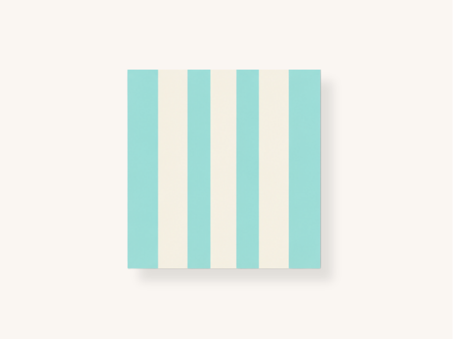 Seafoam Classic Stripe Cocktail Napkins