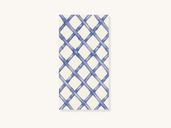 Blue Lattice Guest Napkins