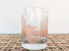 Set of Four Pink Seashell Glassware