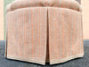 Tufted Peach Upholstered Ottoman