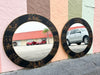 Pair of Chinoiserie Chic Round Mirrors