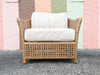 McGuire Raw Hide and Rattan Lounge Chair