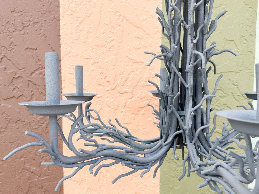 Large Faux Coral Chandelier