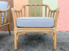 Pair of McGuire Rattan Chairs