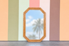 Handsome Faux Bamboo Mirror
