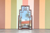 Tortoiseshell Faux Bamboo Mirror