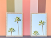 Pair of Simple Chic Faux Bamboo Mirrors