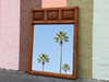 Island Style Woven Rattan Mirror