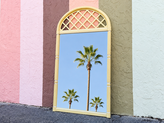 Thomasville Lattice Faux Bamboo Mirror