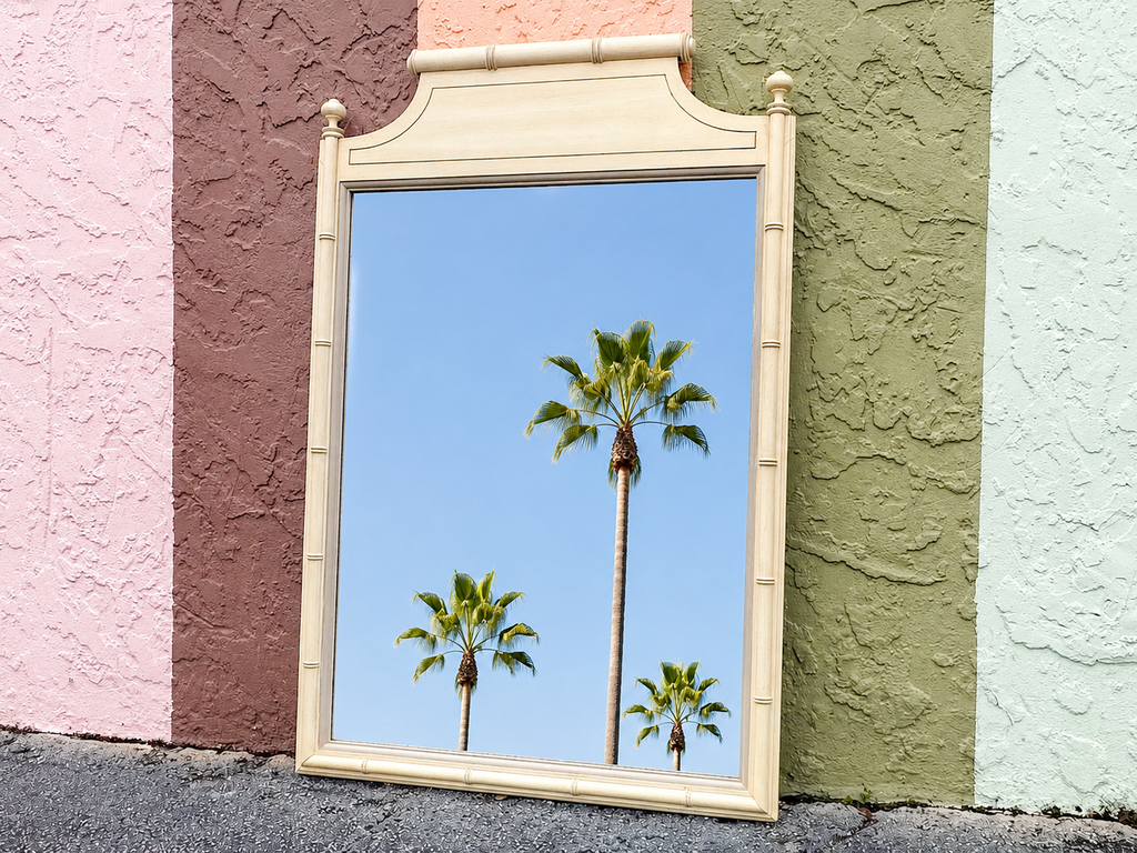 Henry Link Faux Bamboo Pagoda Mirror