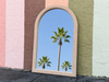 Coastal Chic Pencil Reed Arch Mirror