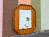 Old Florida Parquet Rattan Mirror
