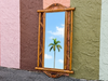 Old Florida Rattan Mirror