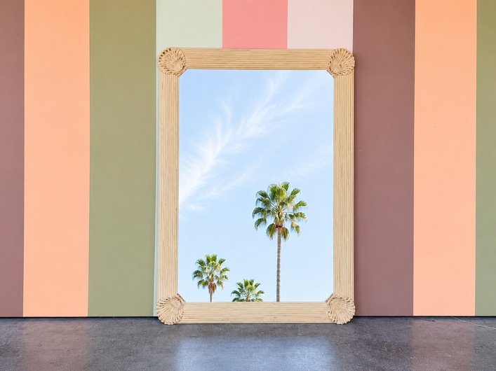 Coastal Chic Shell Motif Mirror