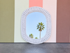 Oval Wicker Mirror