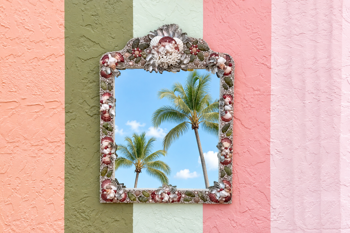 Custom Shell Chic Mirror