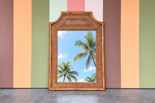 Large Braxton Culler Rattan Mirror
