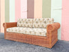 Coastal Rattan Sleeper Sofa