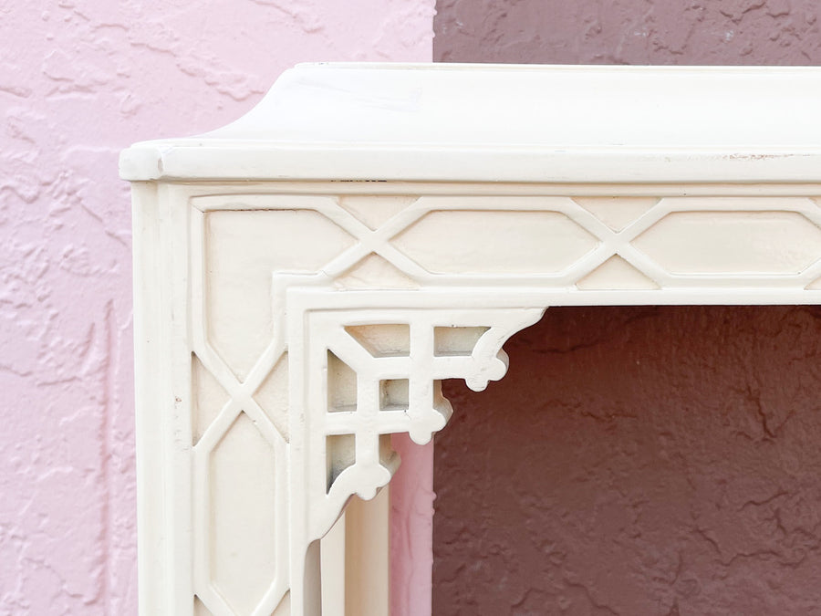 Hollywood Regency Fretwork Console