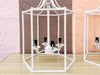 Pair of Modern Blush Pagoda Chandeliers