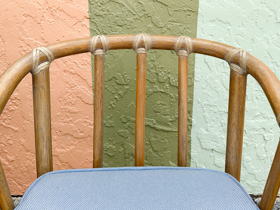Pair of McGuire Rattan Chairs