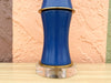 Faux Bamboo and Lucite Royal Blue Lamp