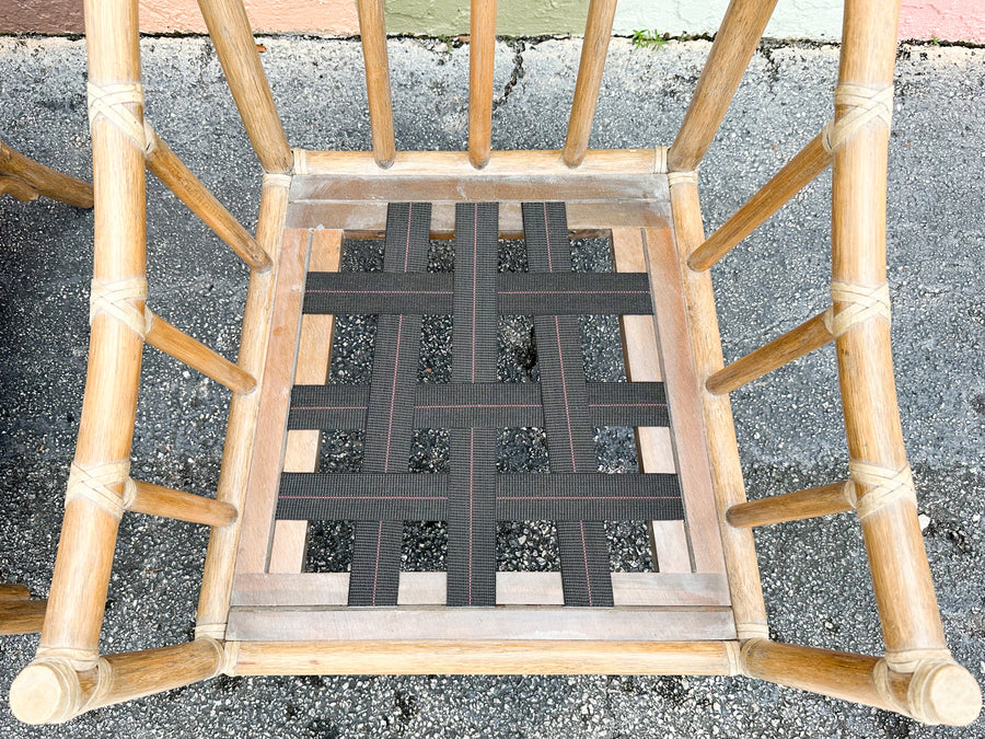 Pair of McGuire Rattan Chairs