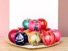 Set of Thirteen Bamboo Christmas Ornaments