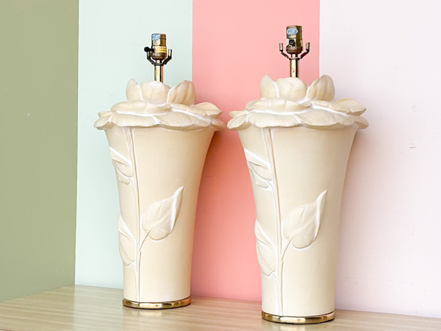 Pair of Chapman Lily Lamps