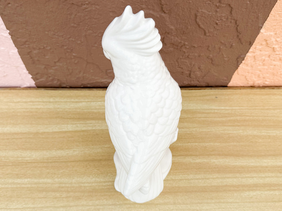 White Ceramic Cockatoo