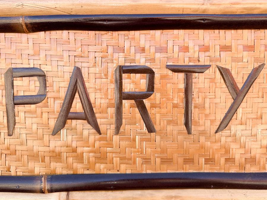 Tiki Bar Party Sign