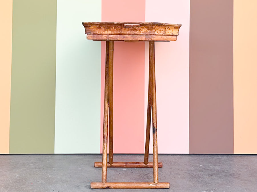 Tortoiseshell Rattan Folding Bar