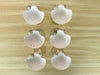 Set of Six Pastel Shell Coupes
