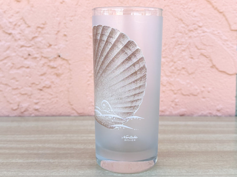 Set of Sixteen Frosted Shell Glassware
