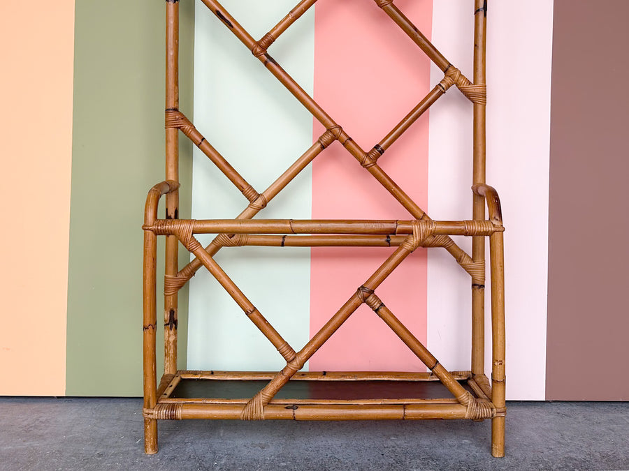 Chippendale Rattan Hall Tree