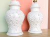 Pair of Pretty White Icing Lamps