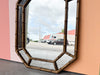 Faux Bamboo Octagon Mirror