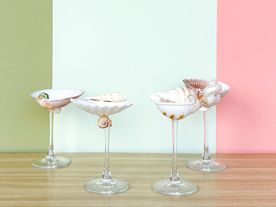 Set of Four Shell Chic Coupes