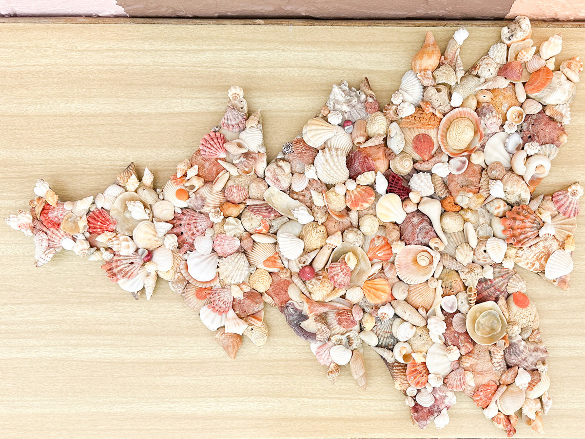 Shell Christmas Tree Wall Art
