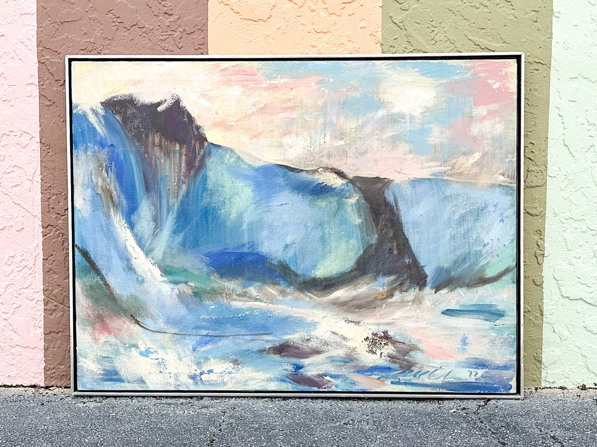 1977 Original Seascape on Board