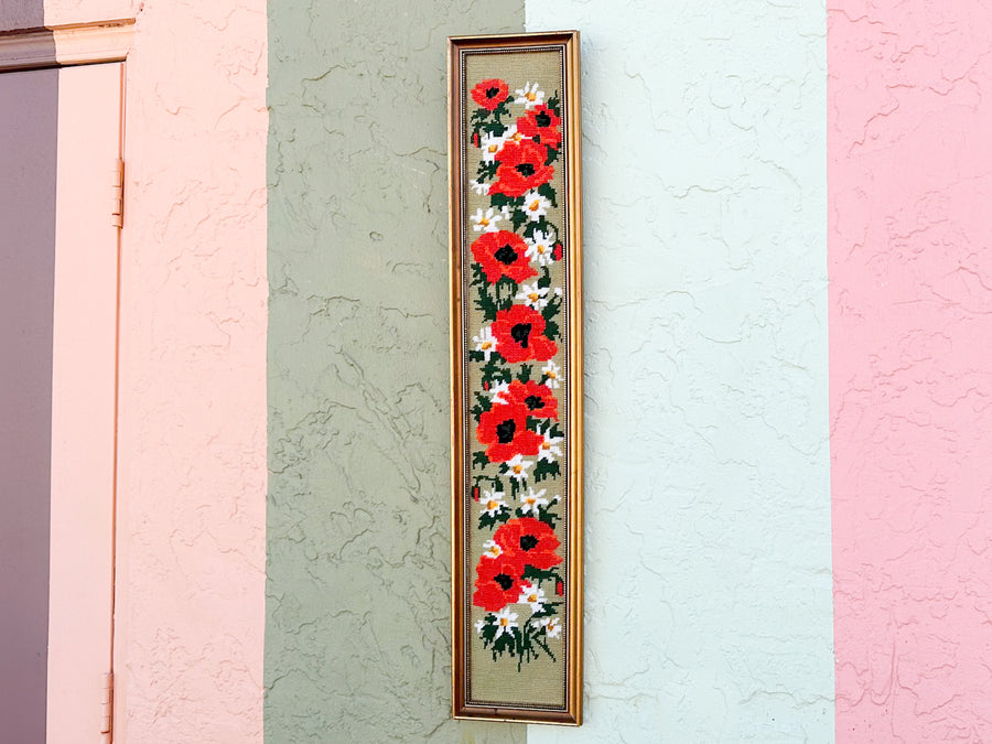 Holiday Poppy Needlepoint