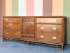 Handsome Tortoiseshell Rattan Dresser